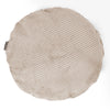 Fundas de Cojín Redondo 50cm - Pompón Crema 01