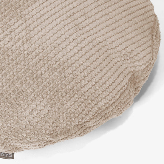 Fundas de Cojín Redondo 50cm - Pompón Crema 02