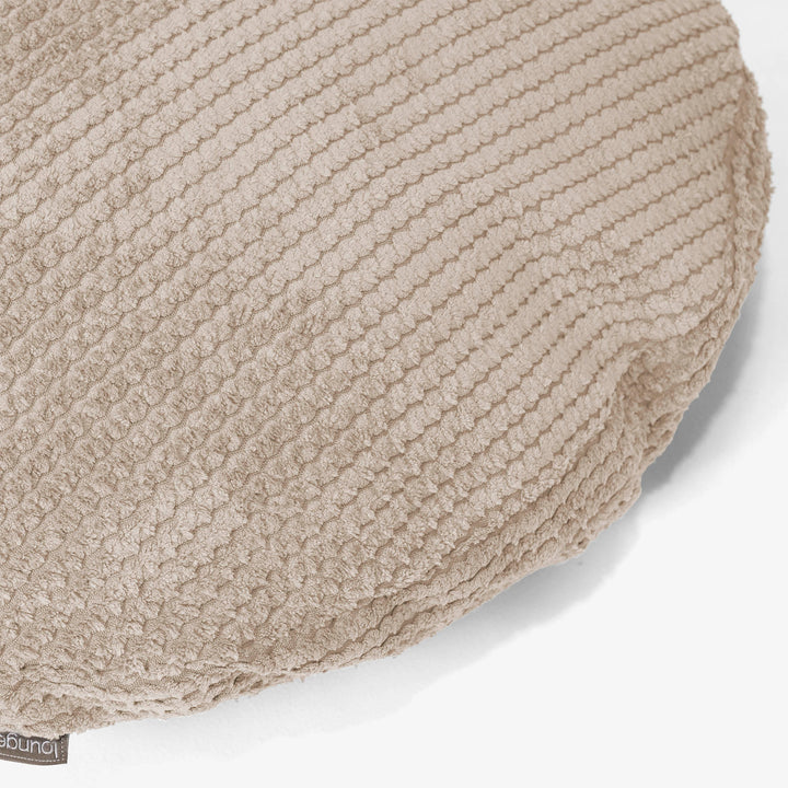 Fundas de Cojín Redondo 50cm - Pompón Crema 02
