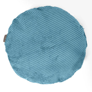 Fundas de Cojín Redondo 50cm - Pompón Egeo Azul
