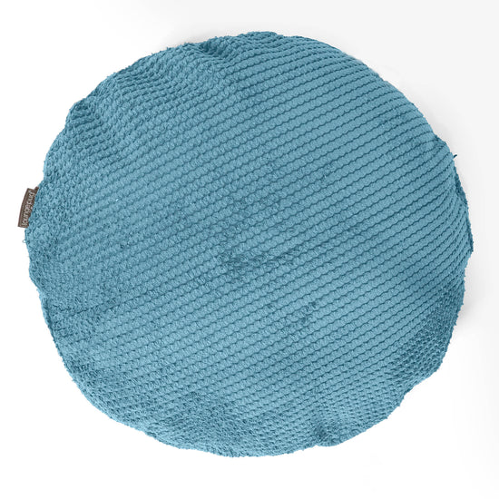 Fundas de Cojín Redondo 50cm - Pompón Egeo Azul 01