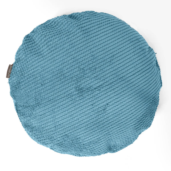 Fundas de Cojín Redondo 50cm - Pompón Egeo Azul 01