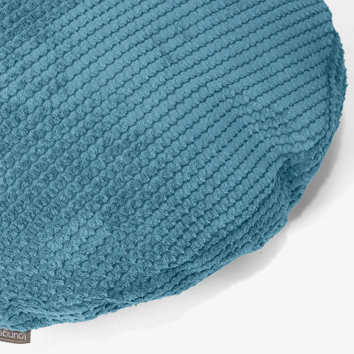 Fundas de Cojín Redondo 50cm - Pompón Egeo Azul 02