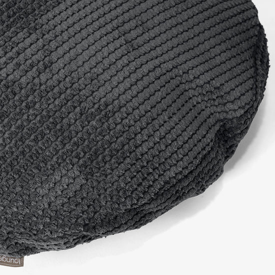 Fundas de Cojín Redondo 50cm - Pompón Negro 02
