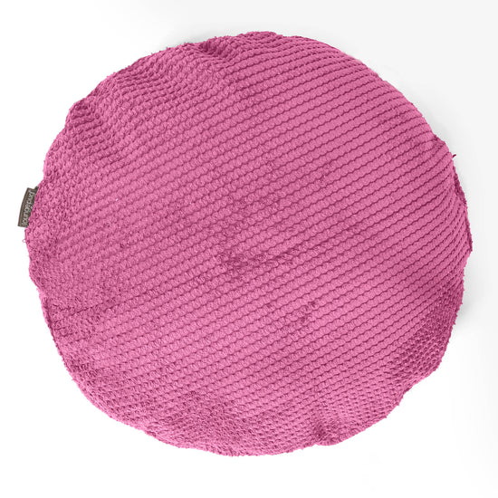 Fundas de Cojín Redondo 50cm - Pompón Rosa 01