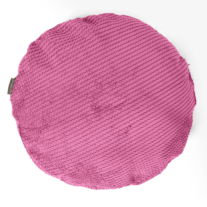 Fundas de Cojín Redondo 50cm - Pompón Rosa 01
