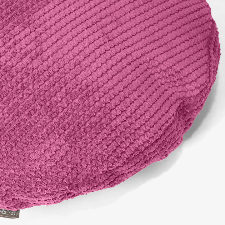 Fundas de Cojín Redondo 50cm - Pompón Rosa 02