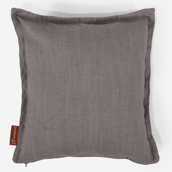 Fundas de Cojín 47 x 47cm - Aspecto de Lino Pizarra Gris 01