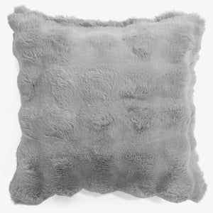 Fundas de Cojín 47 x 47cm - Piel Sintética de Burbuja Gris