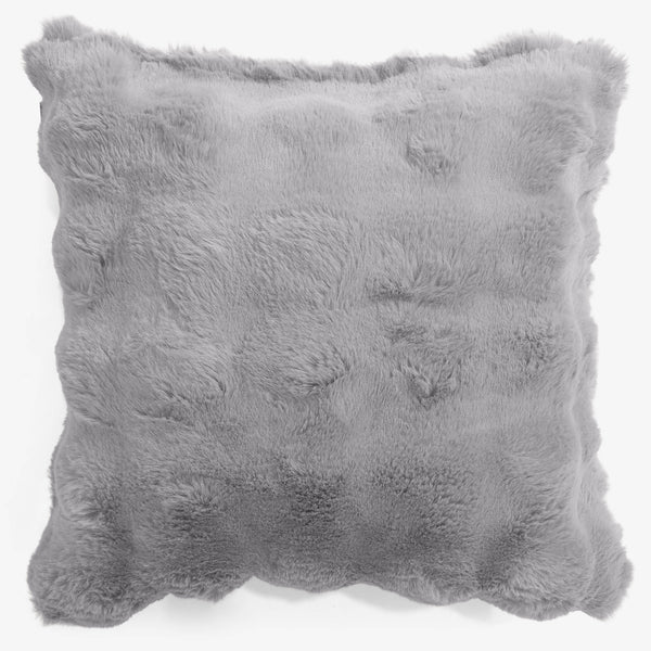 Fundas de Cojín 47 x 47cm - Piel Sintética de Burbuja Gris 01