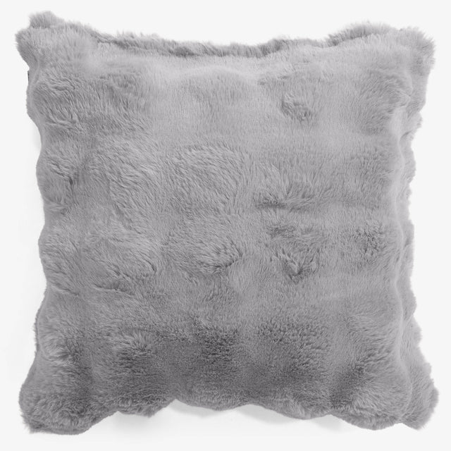 Fundas de Cojín 47 x 47cm - Piel Sintética de Burbuja Gris 01