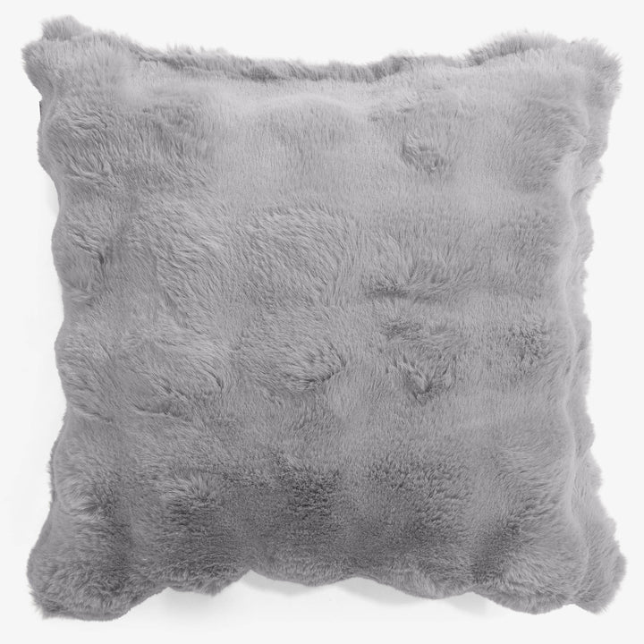 Fundas de Cojín 47 x 47cm - Piel Sintética de Burbuja Gris 01