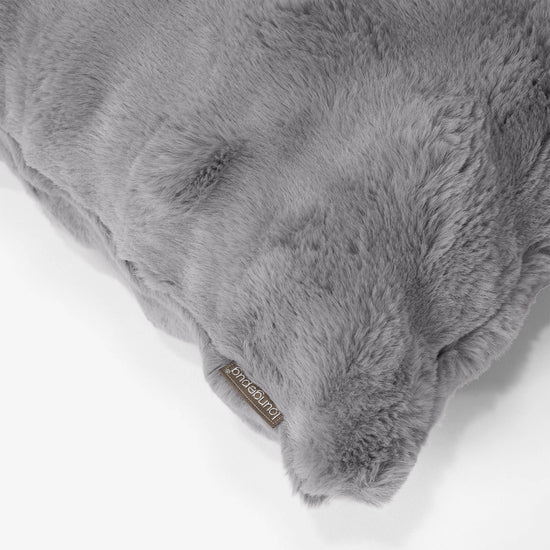 Fundas de Cojín 47 x 47cm - Piel Sintética de Burbuja Gris 02