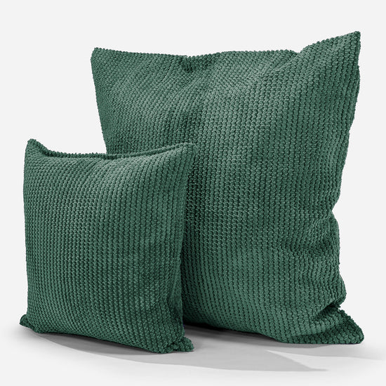 Fundas de Cojín 47 x 47cm - Pompón Verde Musgo 02