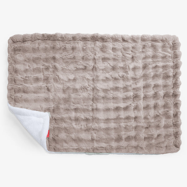 Manta de Sherpa - Piel Sintética de Burbuja Vison