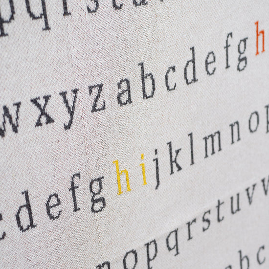 Manta de Sofá - Punto Alfabeto 04