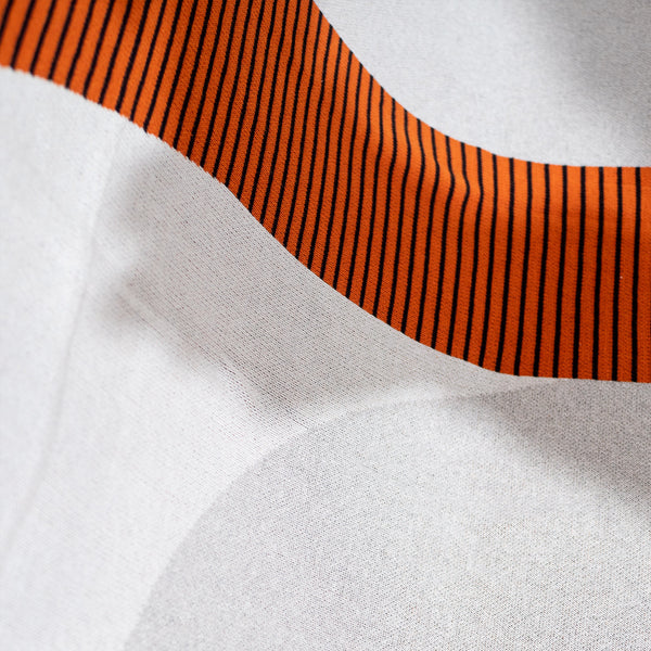 Manta de Sofá - Punto Bloque de Color Abstracto Naranja Fabric Close-up Image