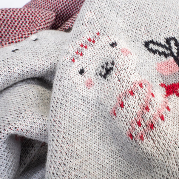 Manta de Sofá - Punto Llama Fabric Close-up Image