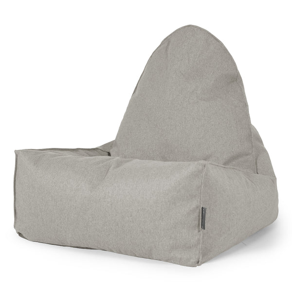 Puf Alargado Scandi - Lana de Interalli Plata 01