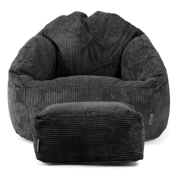 Puf Bubble - Pompón Negro 02
