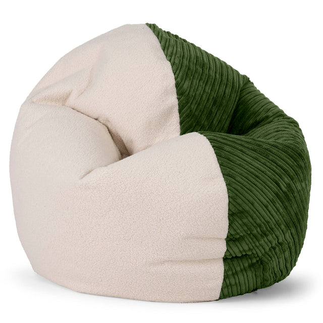 Puf Flexiforma Juniors 2-14 años - Boucle & Pana Clásica Bosque Verde 01