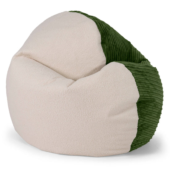 Puf Flexiforma Niños 1-3 años - Boucle & Pana Clásica Bosque Verde 01