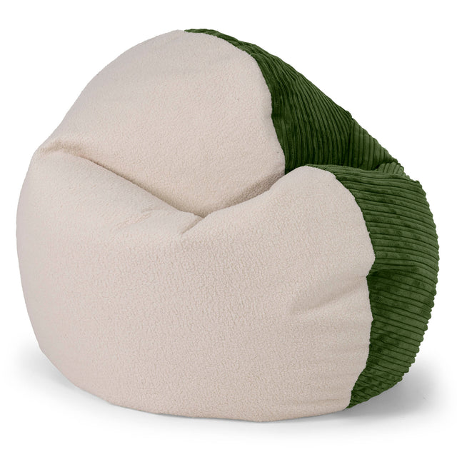 Puf Flexiforma Niños 1-3 años - Boucle & Pana Clásica Bosque Verde 01