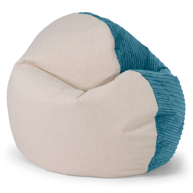 Puf Flexiforma Niños 1-3 años - Boucle & Pana Clásica Egeo Azul 01