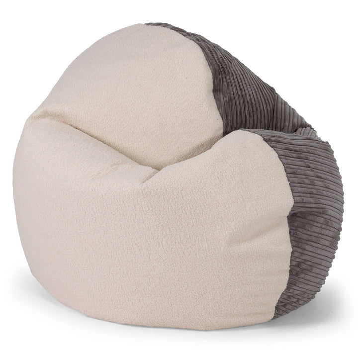 Puf Flexiforma Niños 1-3 años - Boucle & Pana Clásica Grafito 01