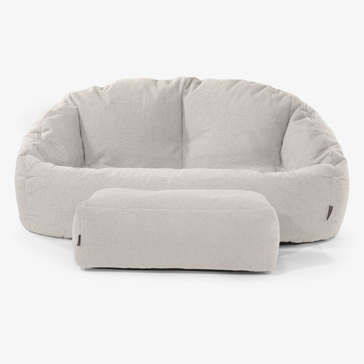 Puf Grande Bubble - Boucle Marfil 02