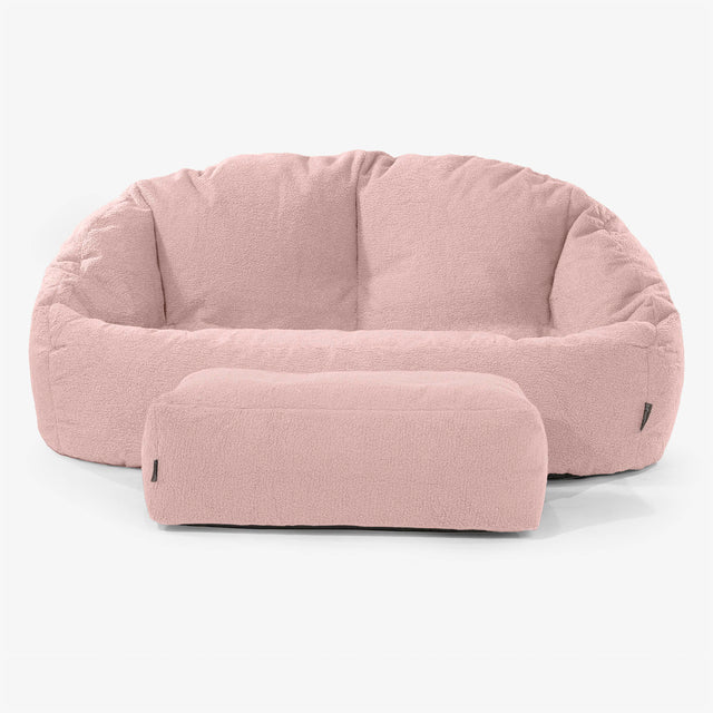 Puf Grande Bubble - Boucle Rosa 02