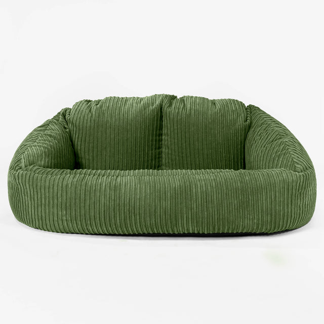 Puf Grande Bubble - Pana Clásica Bosque Verde 01