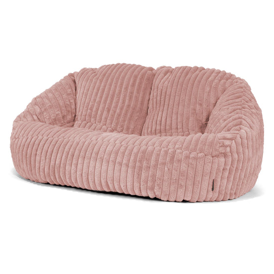 Puf Grande Bubble - Pana de Felpa Ultra Rosa Empolvado 04