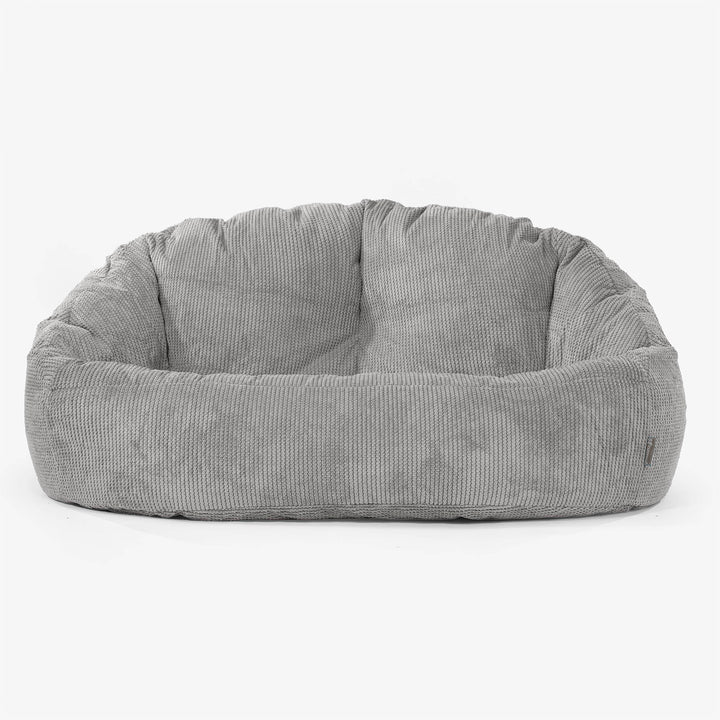 Puf Grande Bubble - Pompón Carbón Gris 01