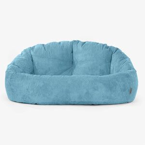 Puf Grande Bubble - Pompón Egeo Azul