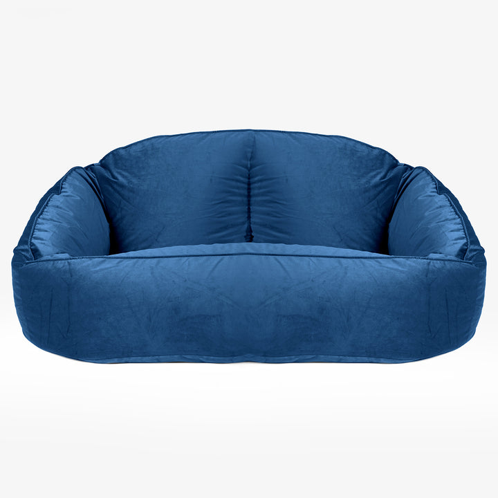 Puf Grande Bubble - Terciopelo Azul Marino 01