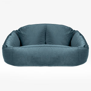 Puf Grande Bubble -  Terciopelo Turquesa