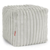 Puf Reposapiés Cubo - Pana de Felpa Ultra Verde Salvia 01