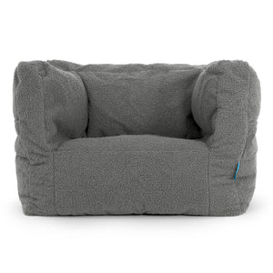 Puf Silla Alberto para Niños 1-5 años - Boucle Gris