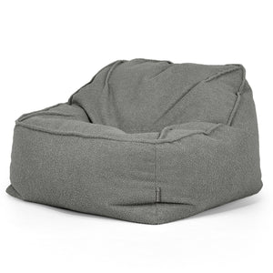 Puf Silla Encorvada - Boucle Gris