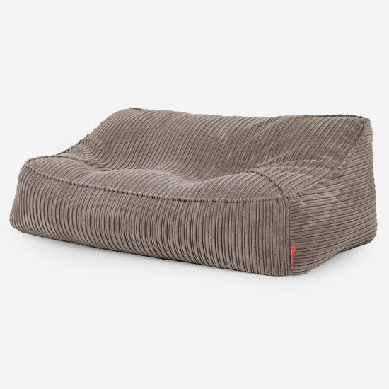 Puf Sillón Encorvado - Pana Clásica Marrón empolvado 01
