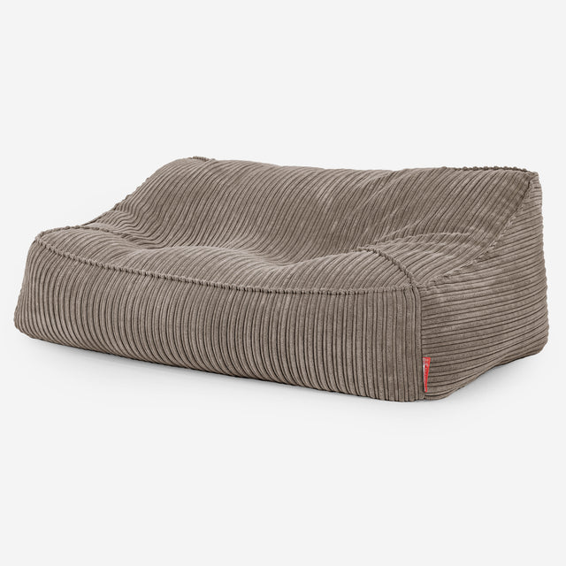 Puf Sillón Encorvado - Pana Clásica Marrón empolvado 01