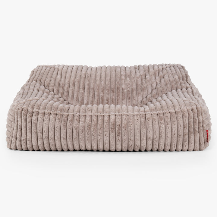 Puf Sillón Encorvado - Pana de Felpa Ultra Visón 02