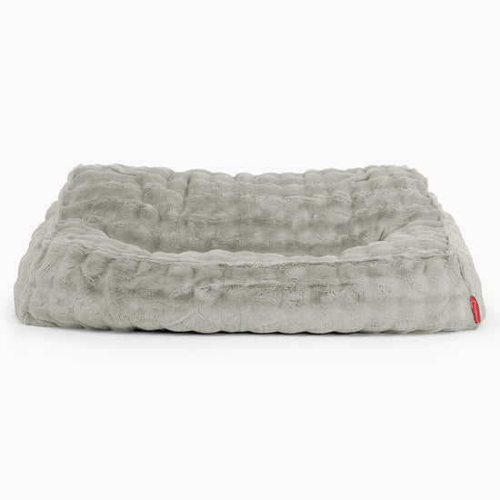 Puf Sillon Encorvado - Piel Sintética de Burbuja Verde Salvia 02