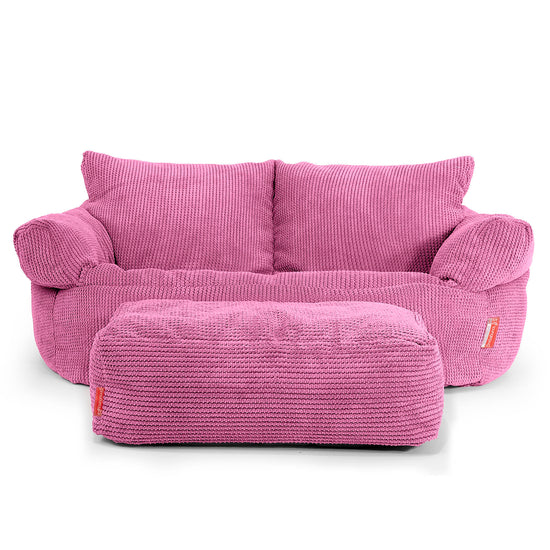 Puf Sofá Josephine - Pompón Rosa 02