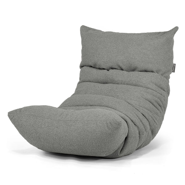 Puf Tumbona Eva - Boucle Gris