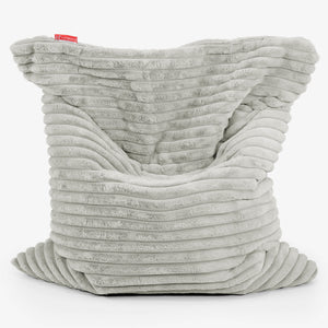 Puff Cama Gigante XL - Pana de Felpa Ultra Verde Salvia
