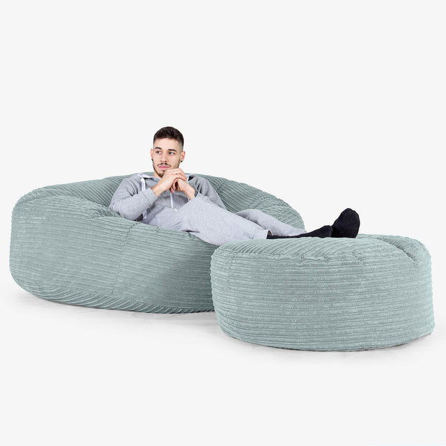 Puff Gigante 'Mega - Pana Clásica Menta 02