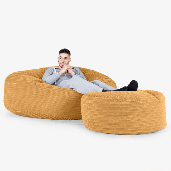 Puff Gigante 'Mega - Pana Clásica Miel Dorada 02