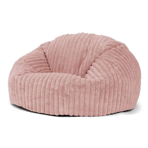 Puff Gigante Sofá Clásica - Pana de Felpa Ultra Rosa Empolvado 01
